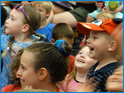 Preschool Children Having Fun at Educational Show in orlando central florida