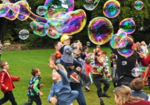 bubble outdoor party